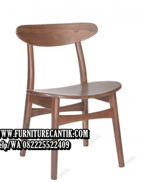 Kursi Cafe Minimalis Modern Jati