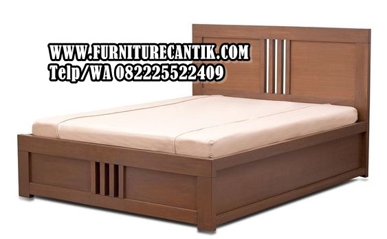 Dipan Kayu Jati Minimalis Natural Mewah