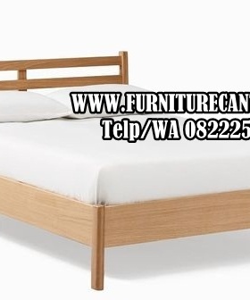 Dipan Minimalis Kayu Jati Natural Modern