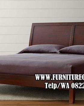 Dipan Minimalis Modern Kayu Jati Coklat