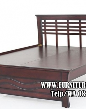 Dipan Minimalis Modern Kayu Jati Solid