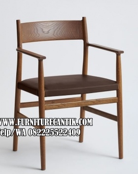 Kursi Cafe Minimalis Vintage Jati