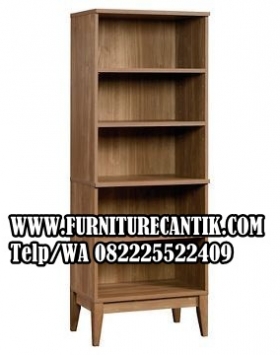 Rak Buku Minimalis Modern Terbaru Natural