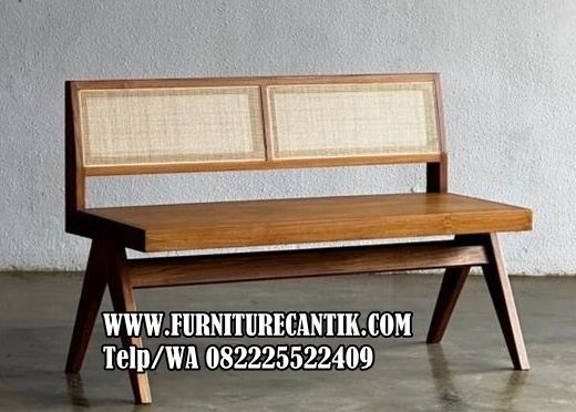 Kursi Teras Minimalis Model Panjang Jati